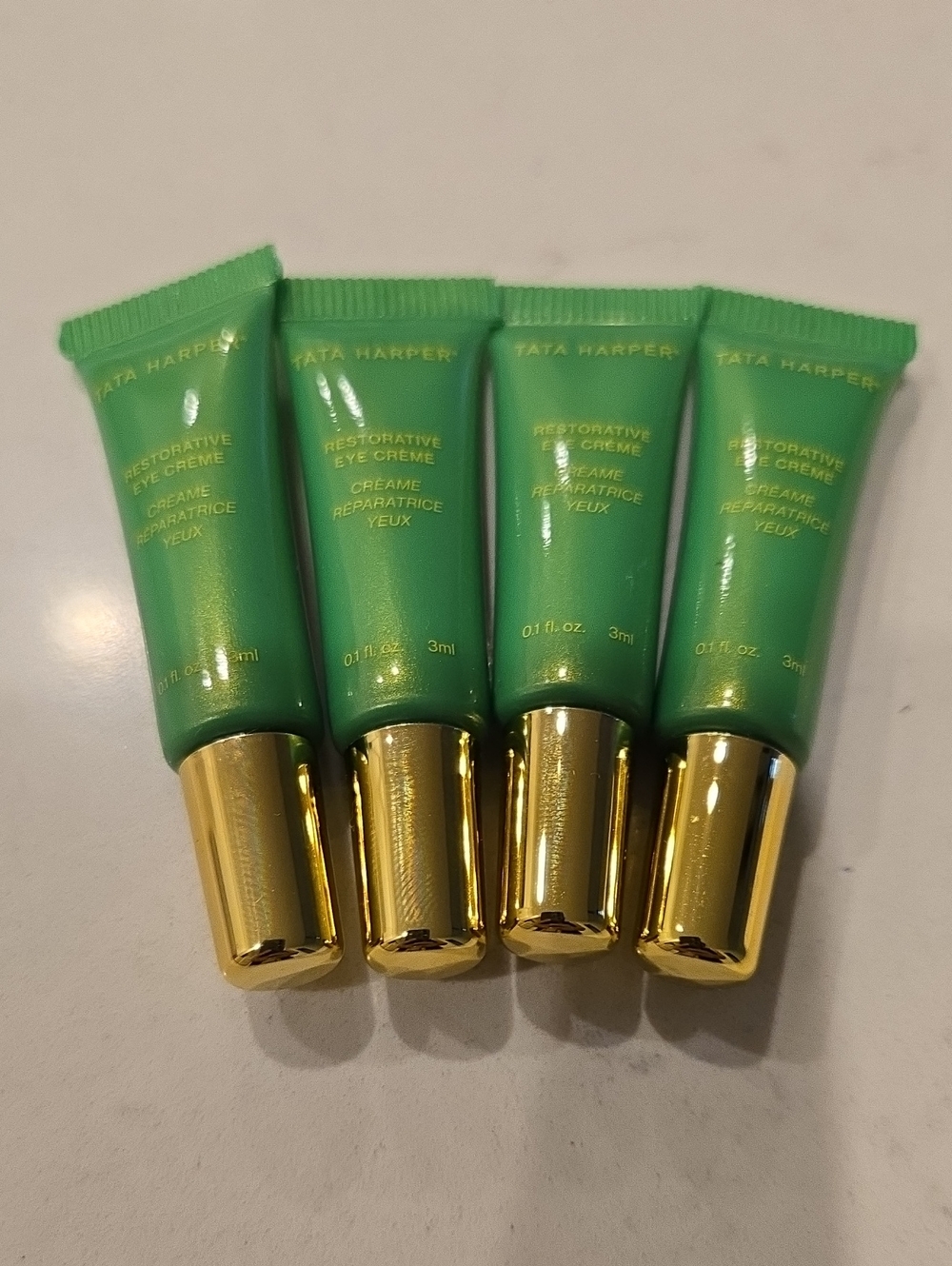 New Tata Harper Restorative Eye Crème Tubes  4x